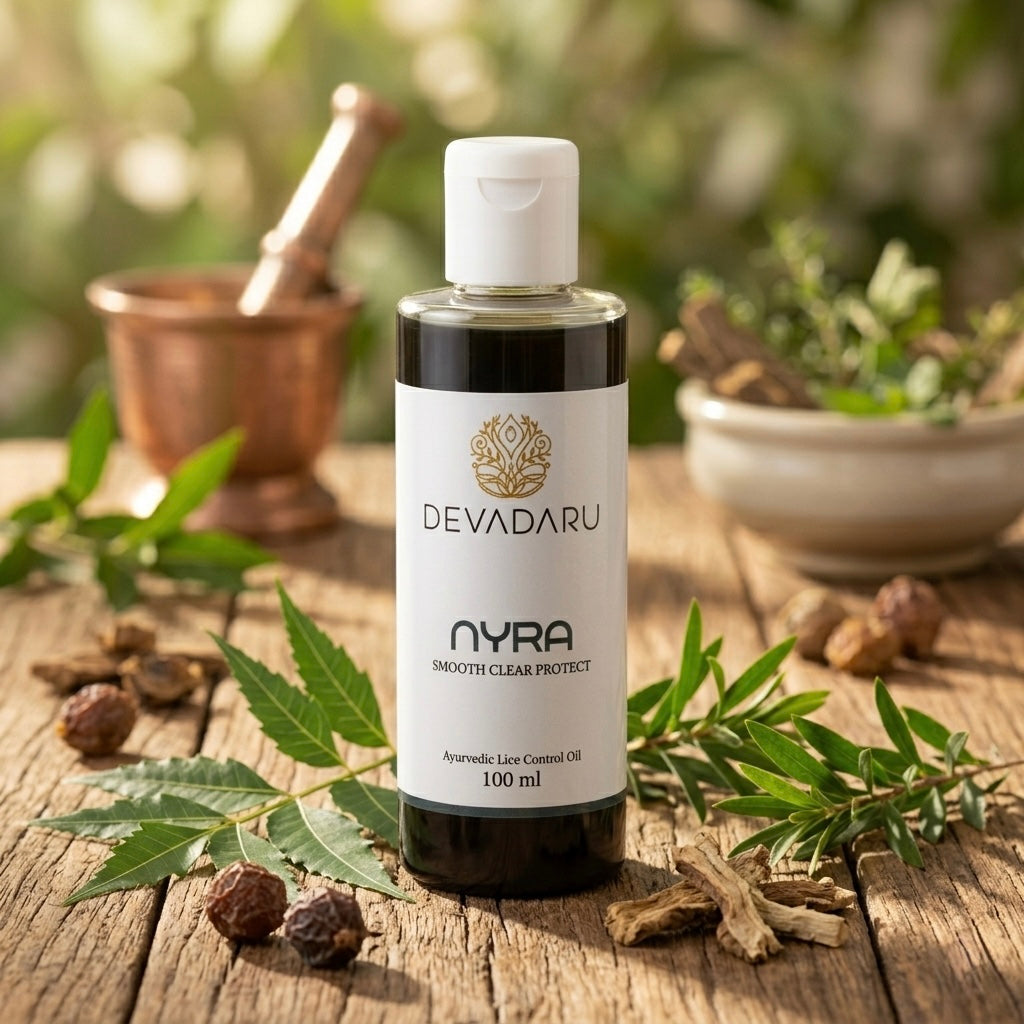 Nyra – Ayurvedic Lice Control Oil for Head Lice, Nits & Itchy Scalp | Chemical-Free (100ml)