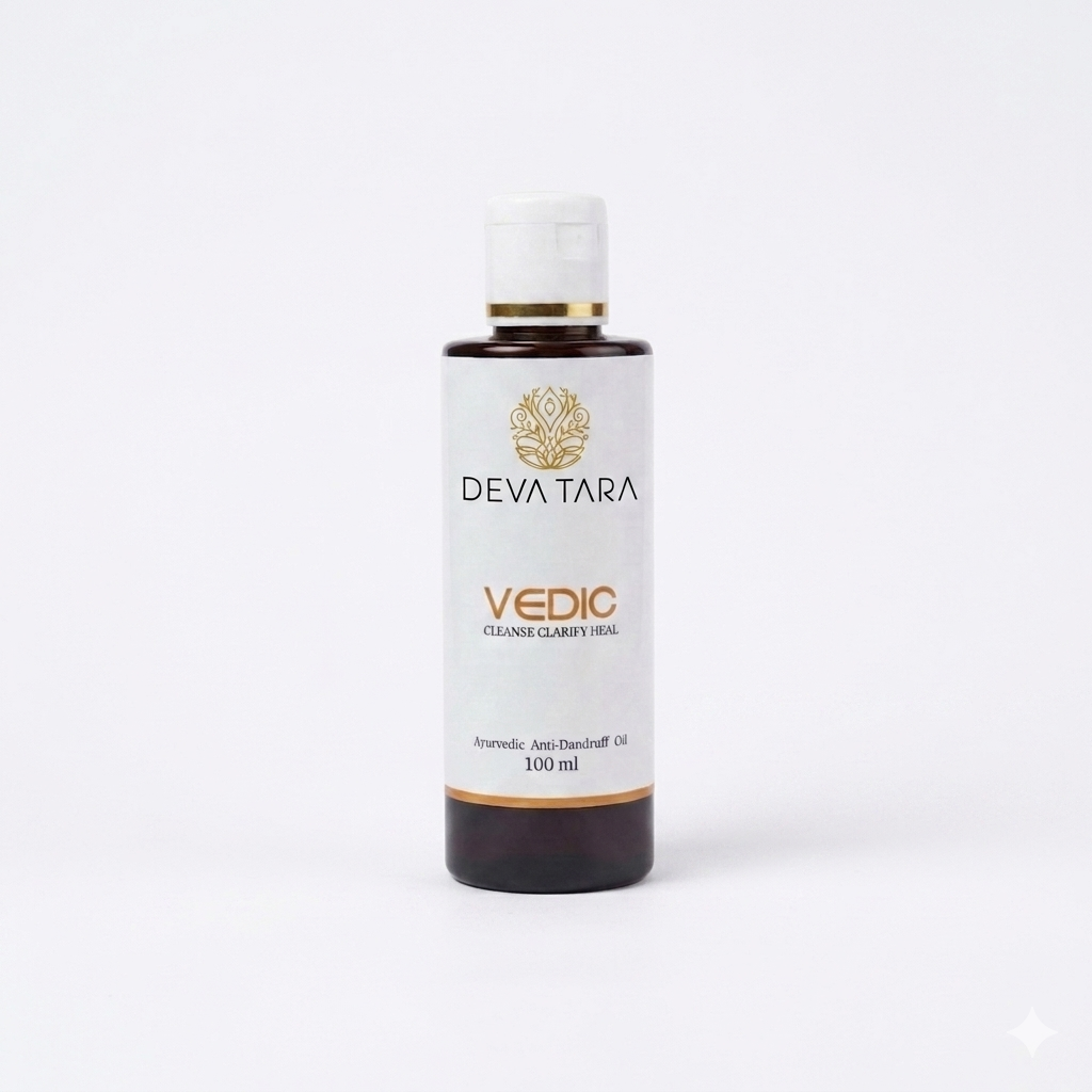 Vedic Oil – Ayurvedic Anti-Dandruff Hair Oil for Itchy Scalp, Flakiness & Hair Fall