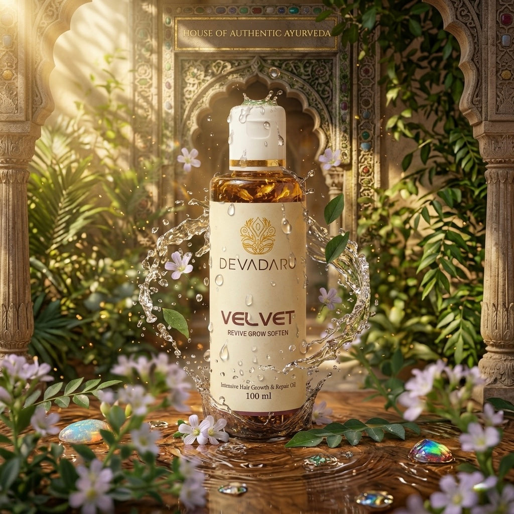 Velvet Oil – Ayurvedic Hair Growth Oil for Hair Fall, Frizzy & Postpartum Hair (100ml, 200ml)
