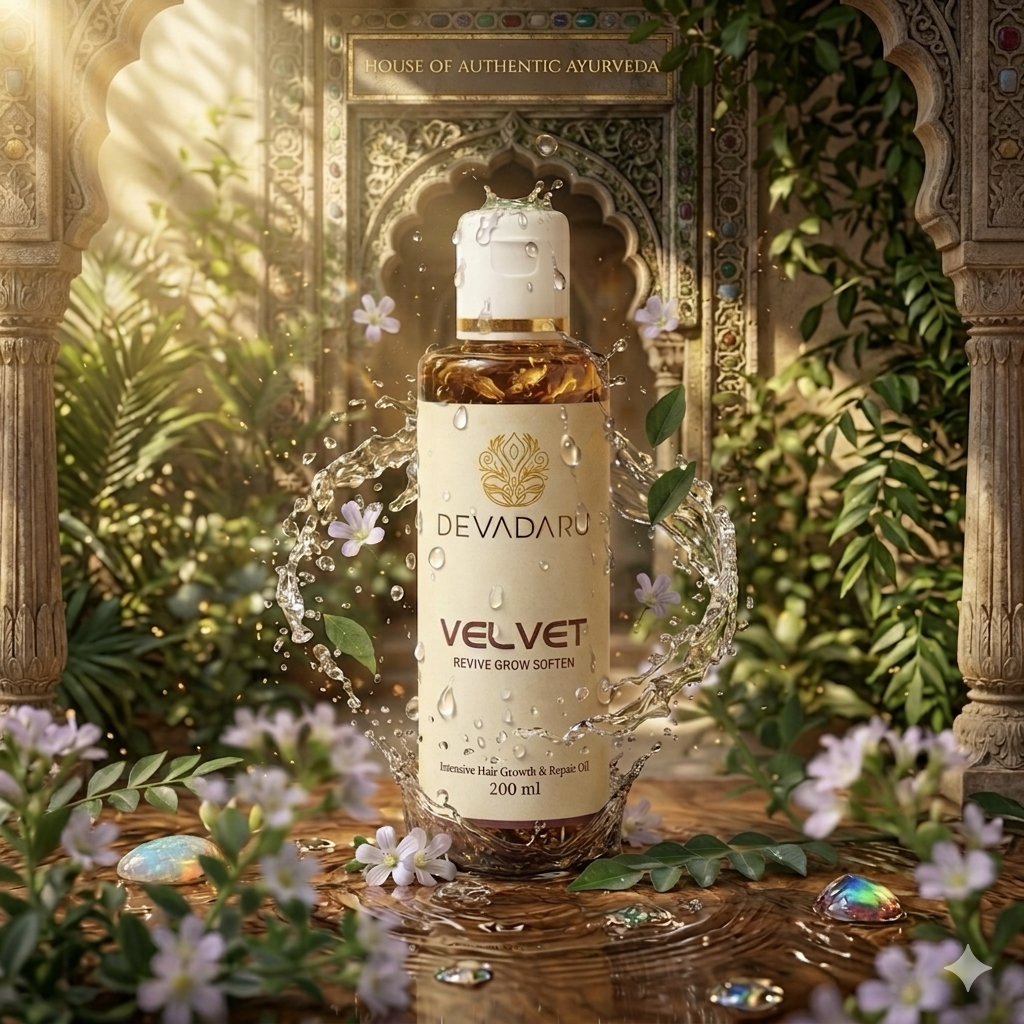 Velvet Oil – Ayurvedic Hair Growth Oil for Hair Fall, Frizzy & Postpartum Hair (100ml, 200ml)